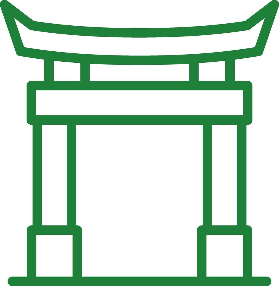 Torii Gate Creative Icon Design vector