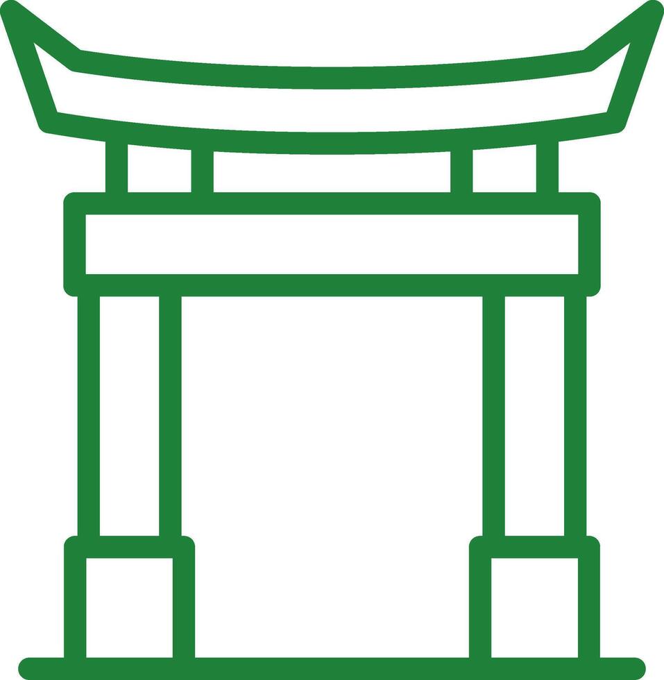 diseño de icono creativo de puerta torii vector