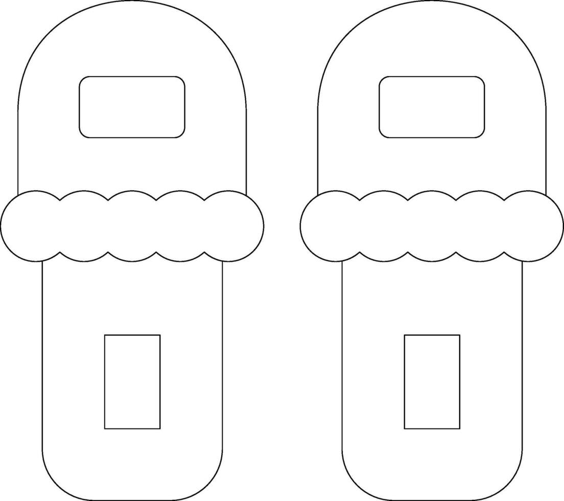 Slippers Creative Icon Design vector