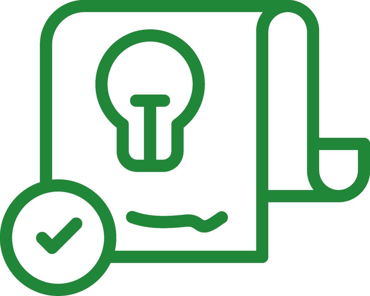 Patent Creative Icon Design vector