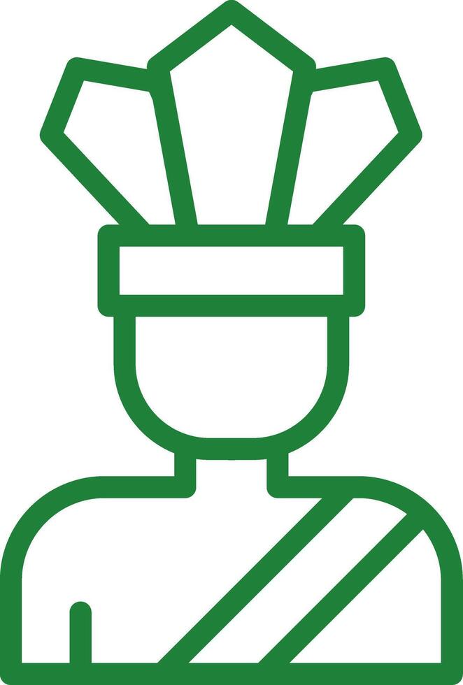 Native Indian Creative Icon Design vector
