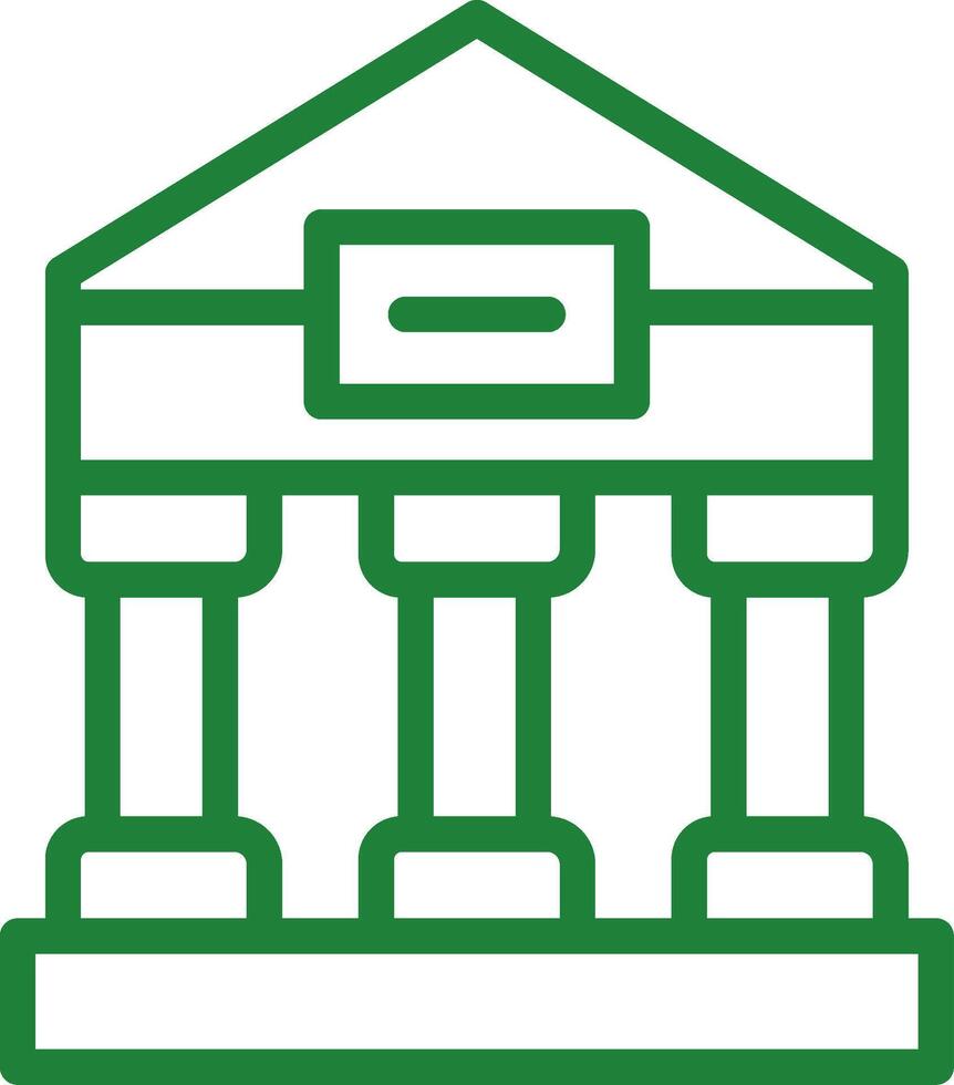 Greek Temple Creative Icon Design vector