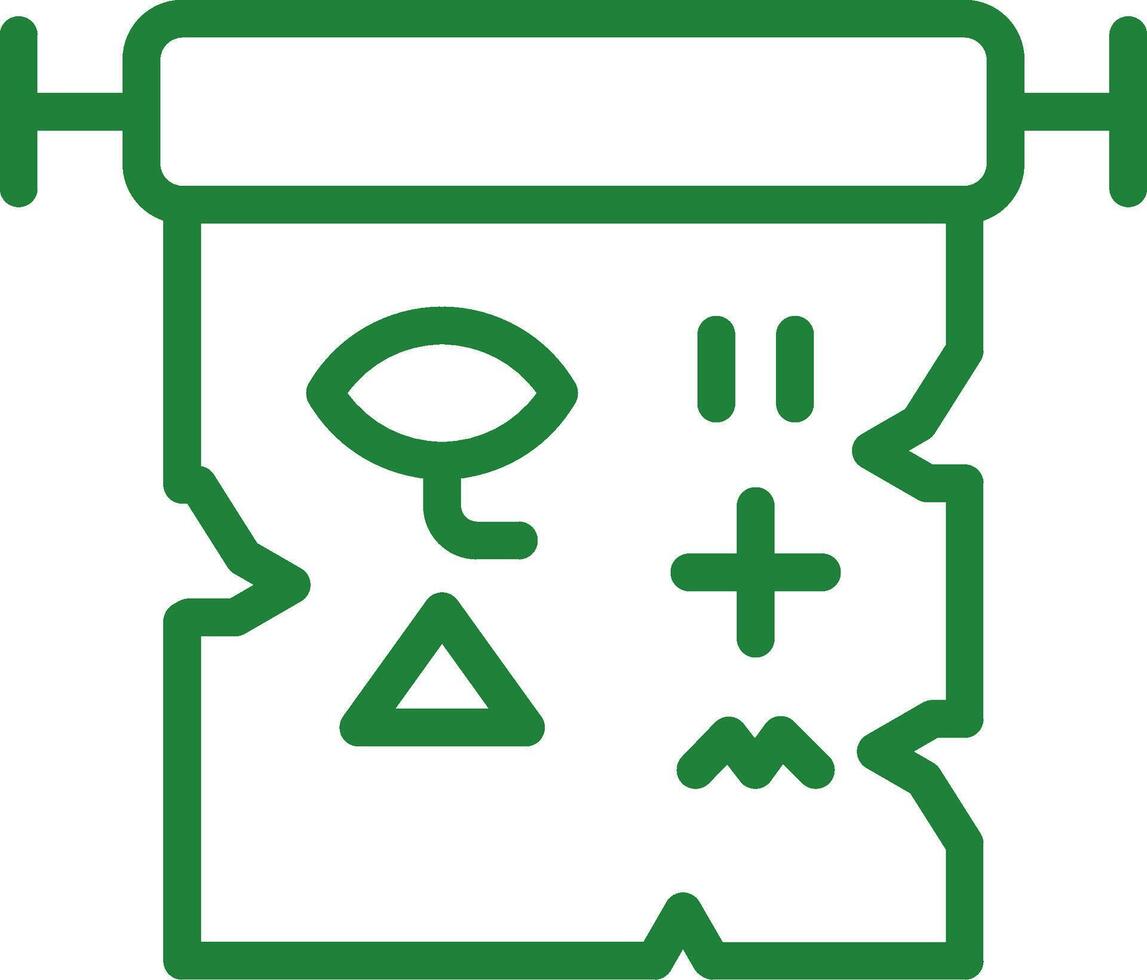 Hieroglyph Creative Icon Design vector