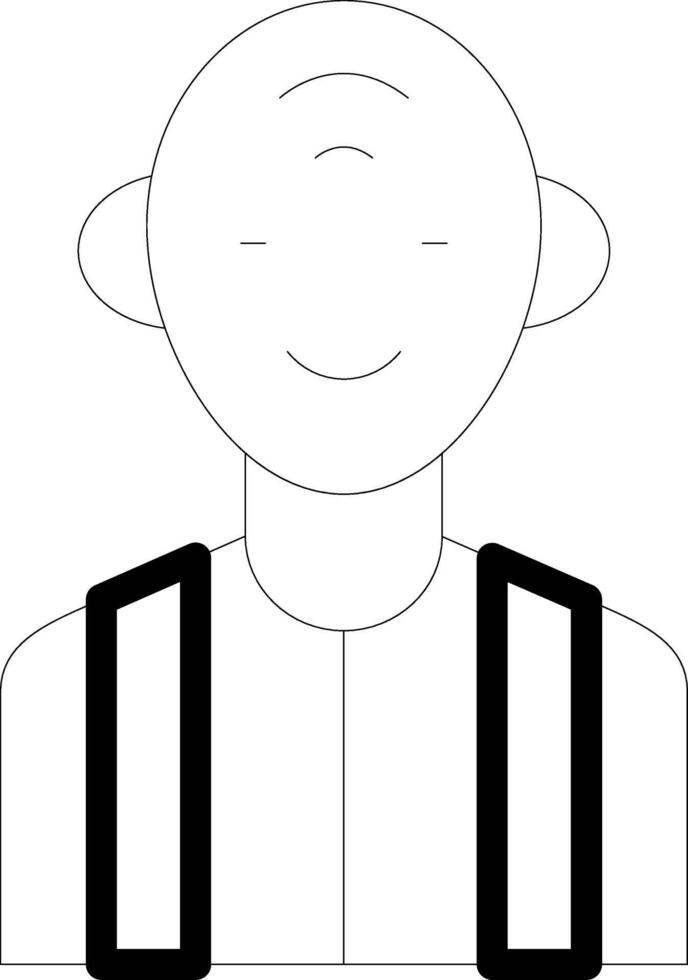 Old Man Creative Icon Design vector