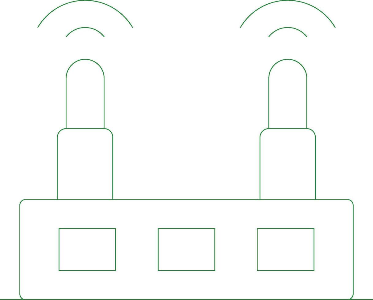 Wifi Router Creative Icon Design vector