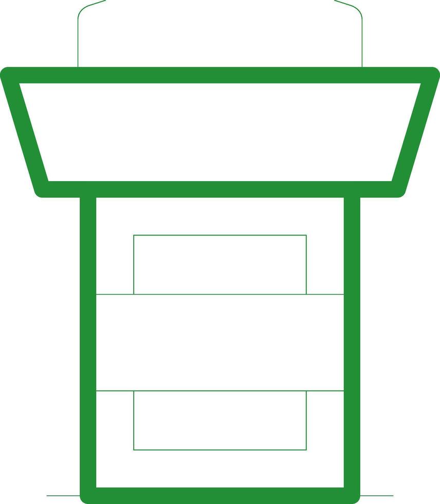 Tribune Creative Icon Design vector