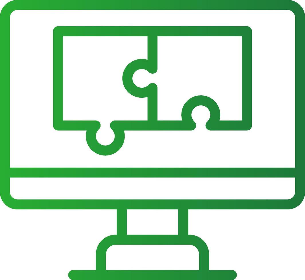 Puzzle Creative Icon Design vector