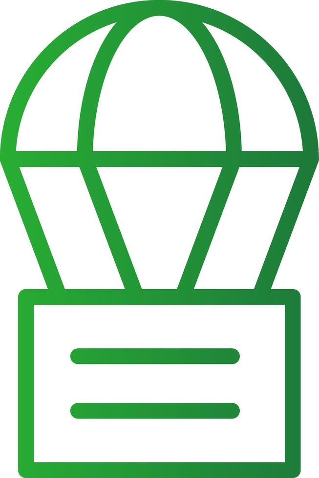 Parachute Creative Icon Design vector
