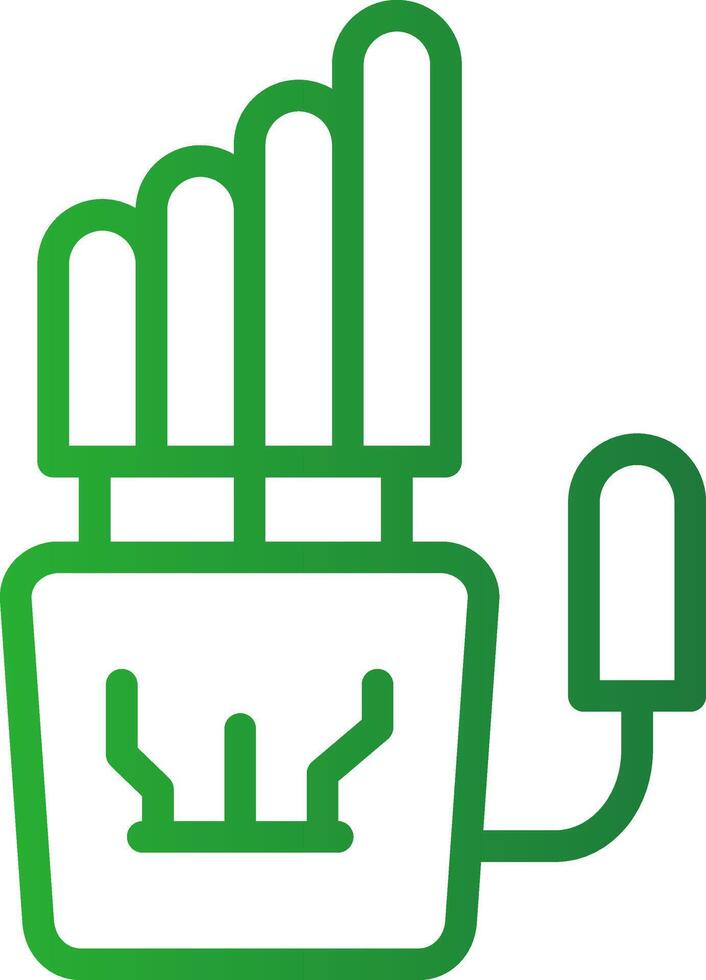 Robot Hand Creative Icon Design vector