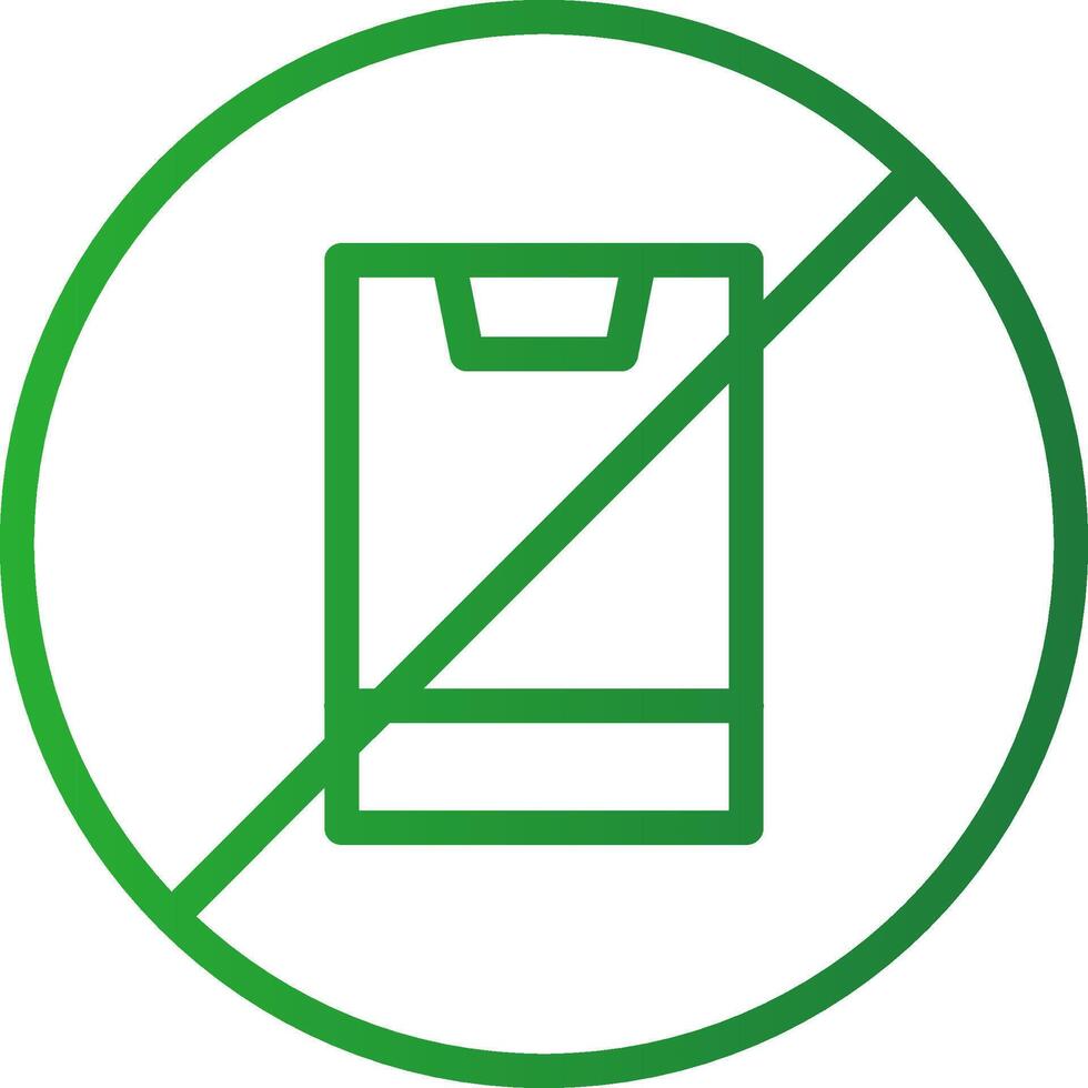 No Phone Creative Icon Design vector