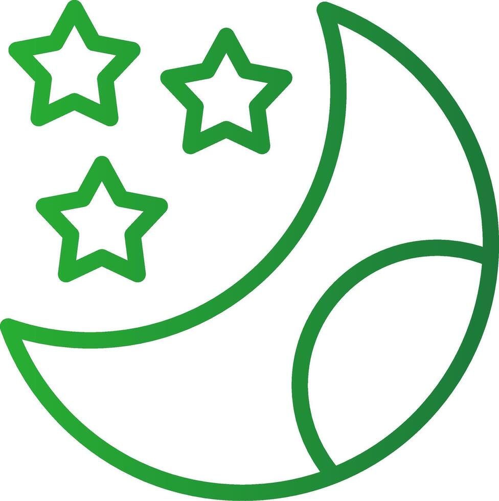 Moon Creative Icon Design vector