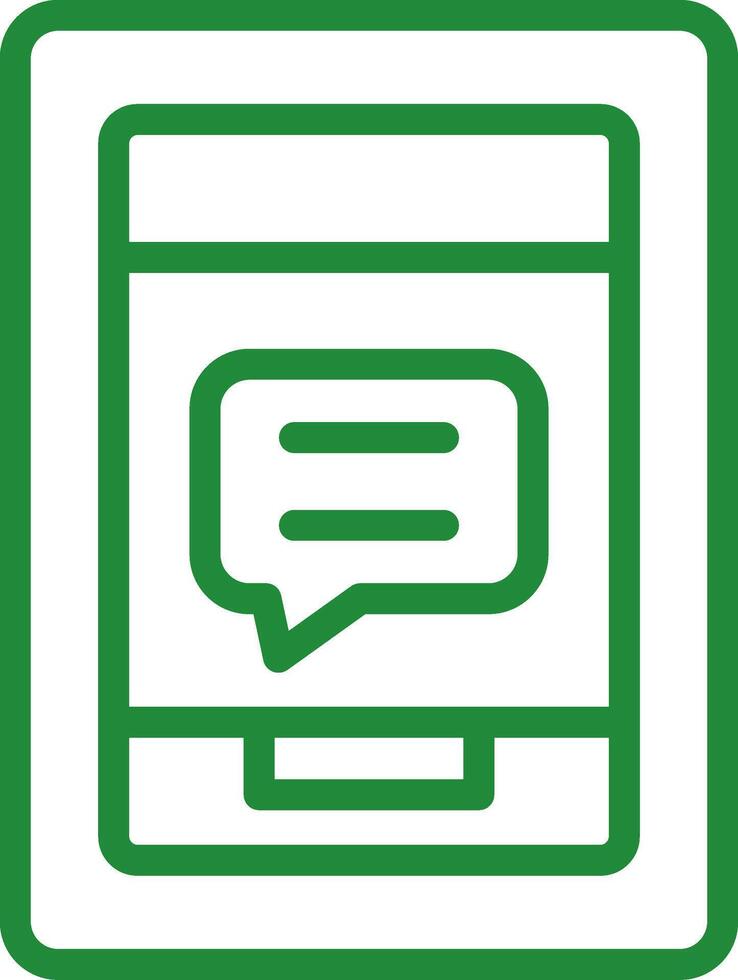 Message On Phone Creative Icon Design vector