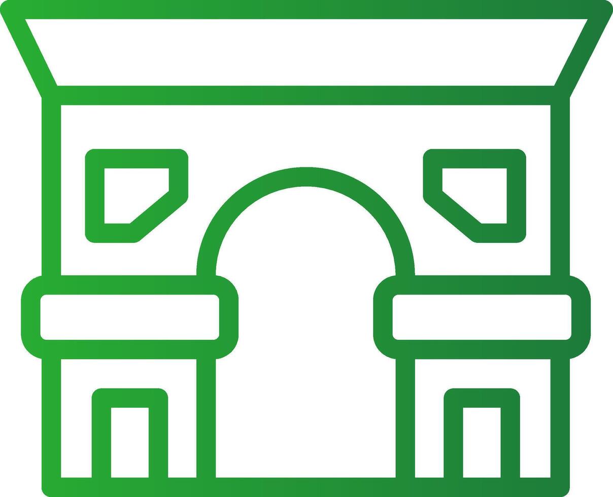 diseño de icono creativo de arc de triomphe vector