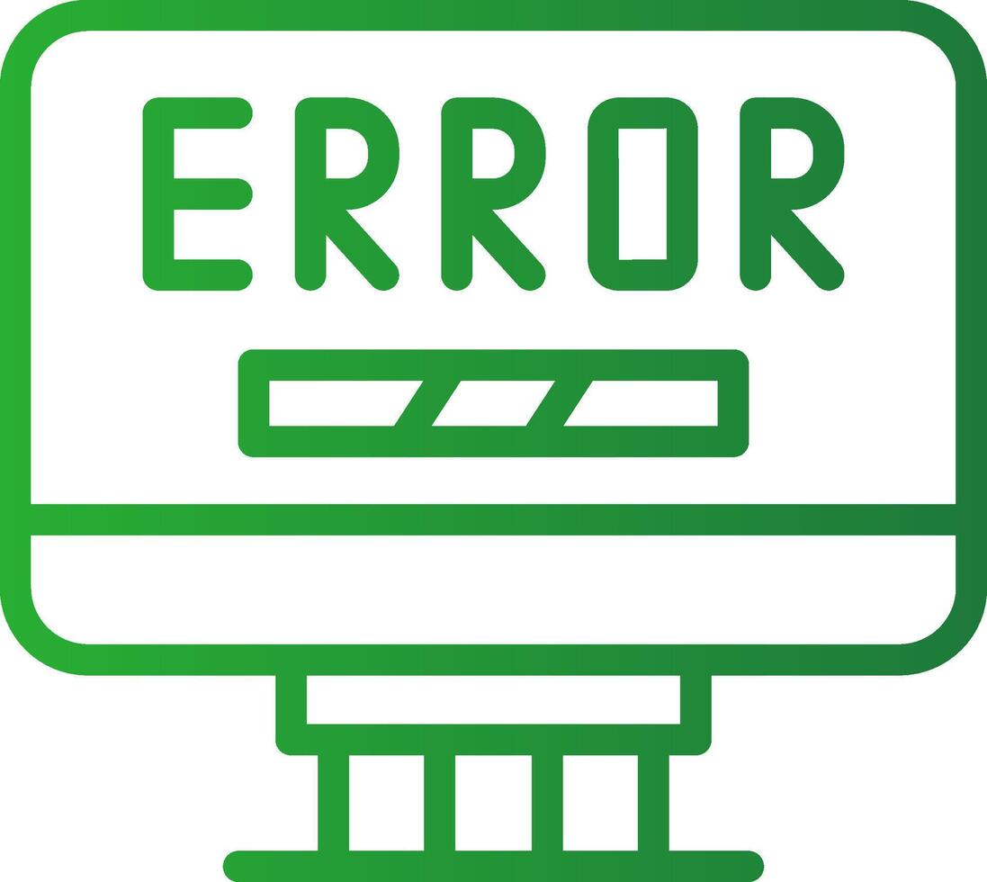 Error Creative Icon Design vector