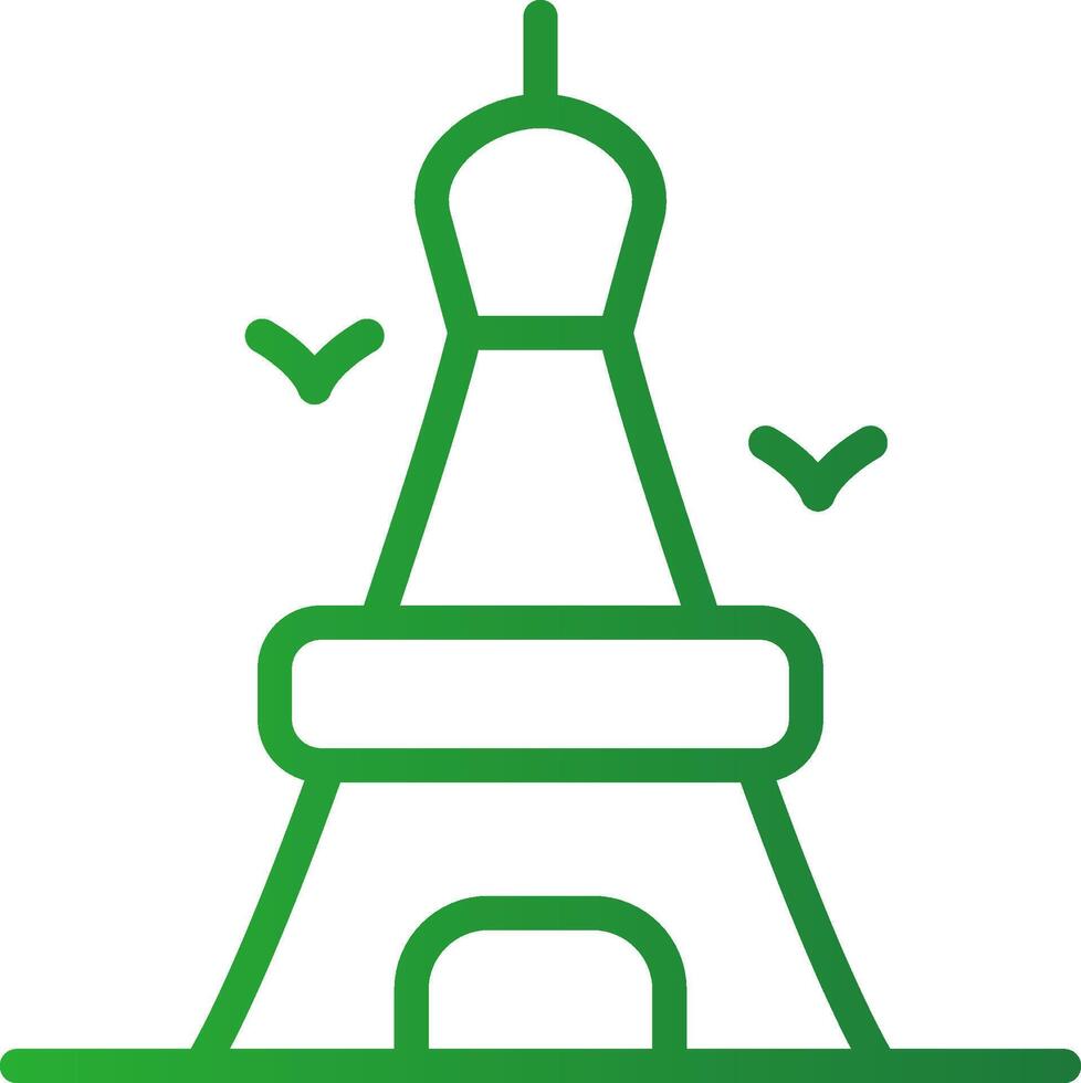 diseño de icono creativo de la torre eiffel vector