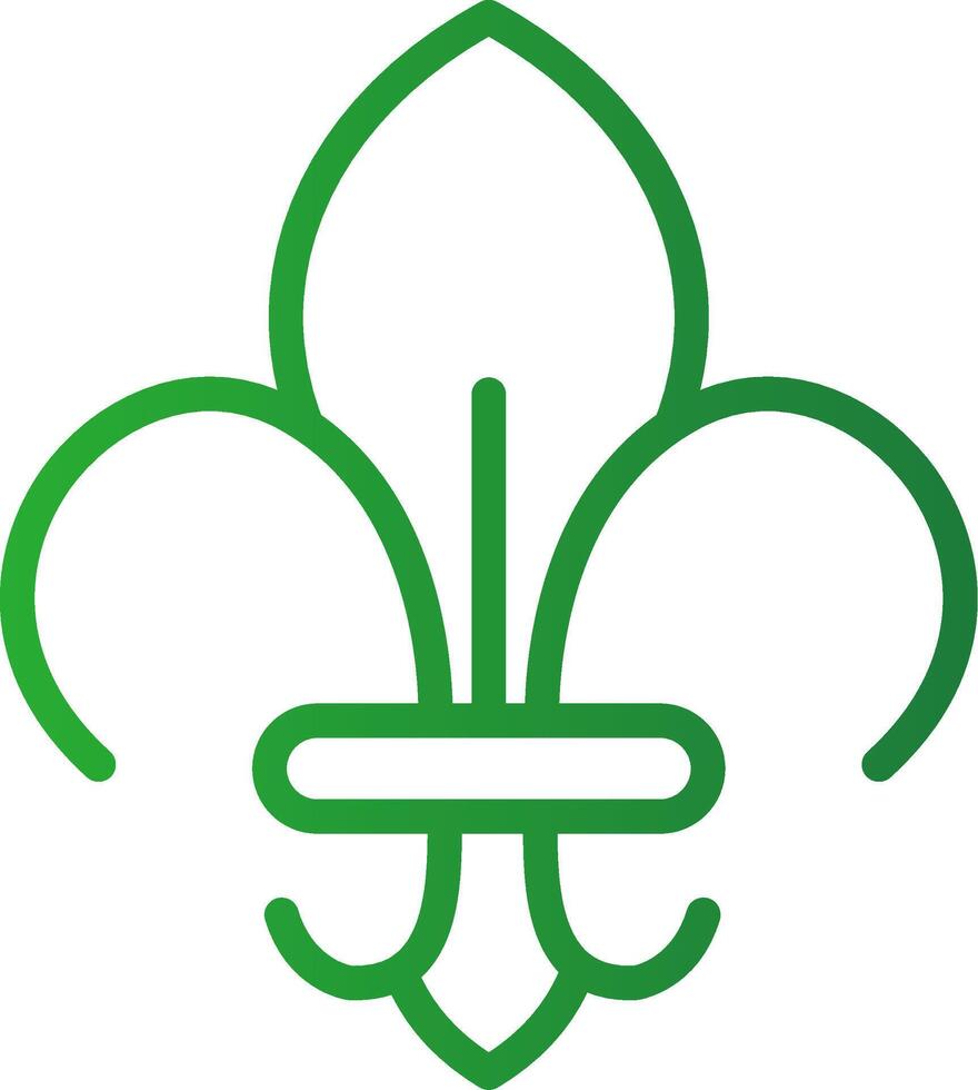 Fleur De Lis Creative Icon Design vector