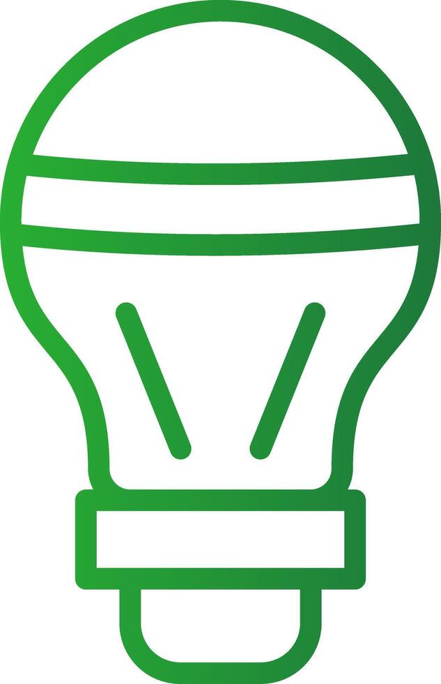 LED Bulb Creative Icon Design vector