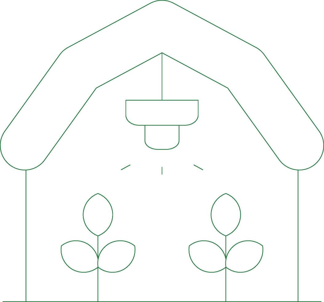 Greenhouse Creative Icon Design vector