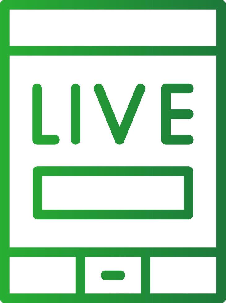 Live Stream Creative Icon Design vector