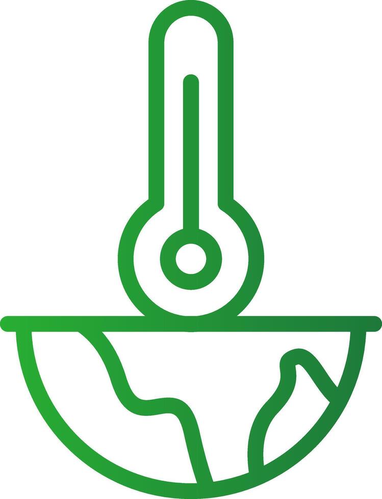 Global Warming Creative Icon Design vector