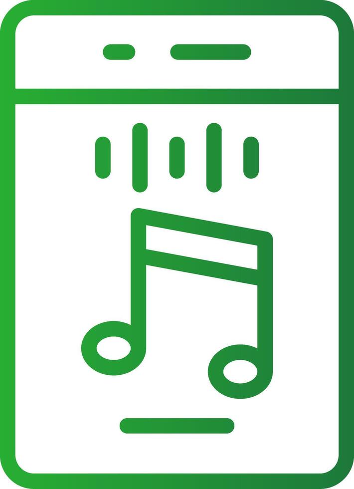 Vertical Rhythm Creative Icon Design vector