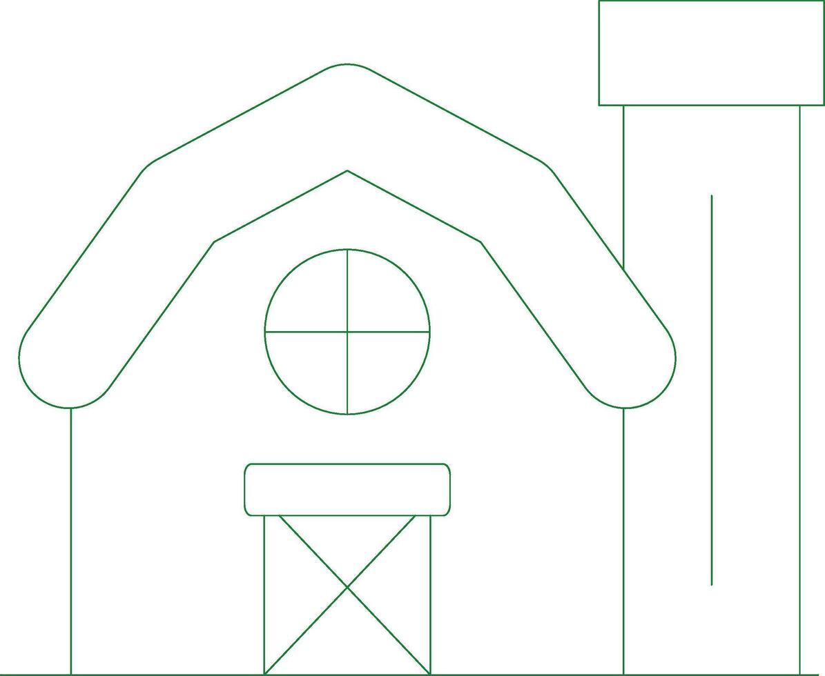 Farm House Creative Icon Design vector