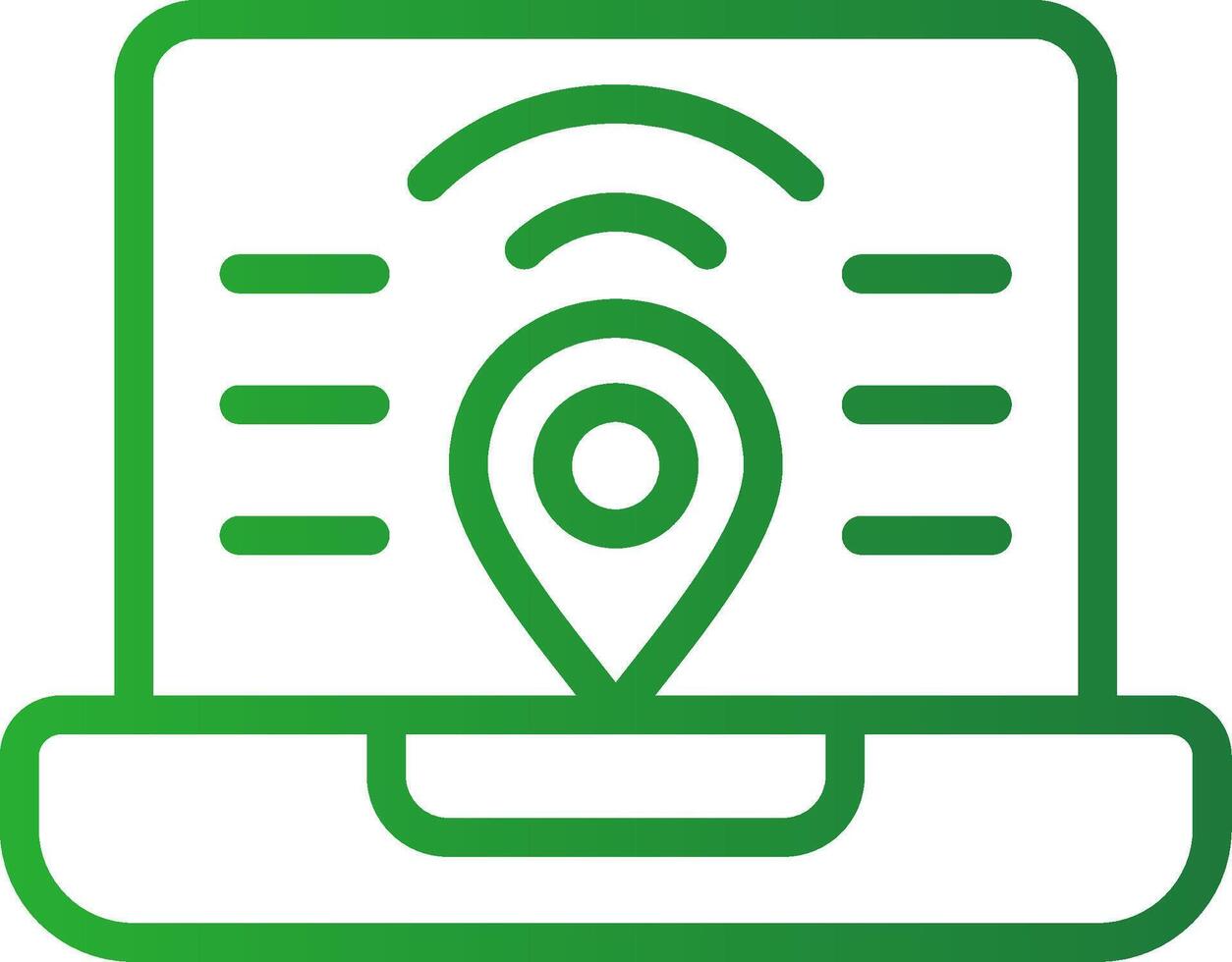 Digital Nomad Hub Creative Icon Design vector