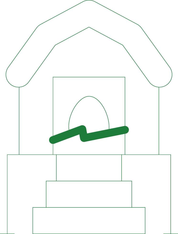 Chicken Coop Creative Icon Design vector