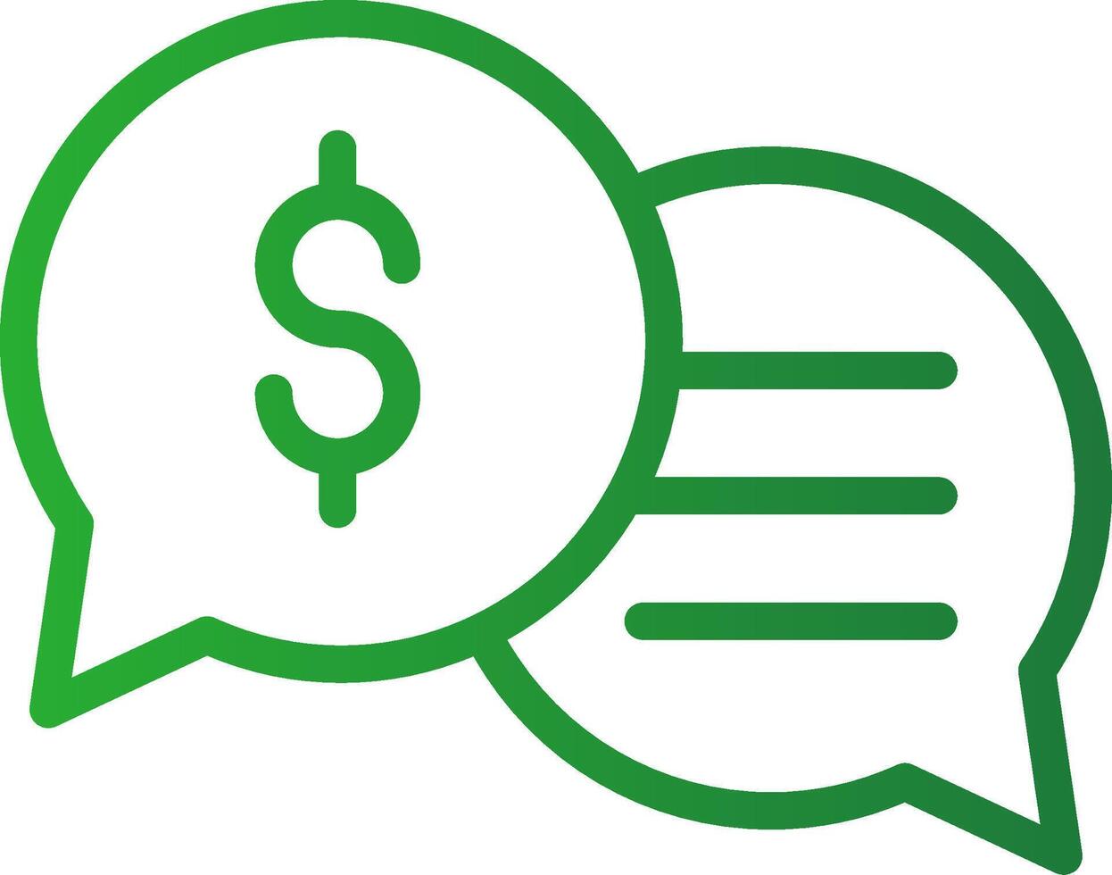 Business Dialog Creative Icon Design vector