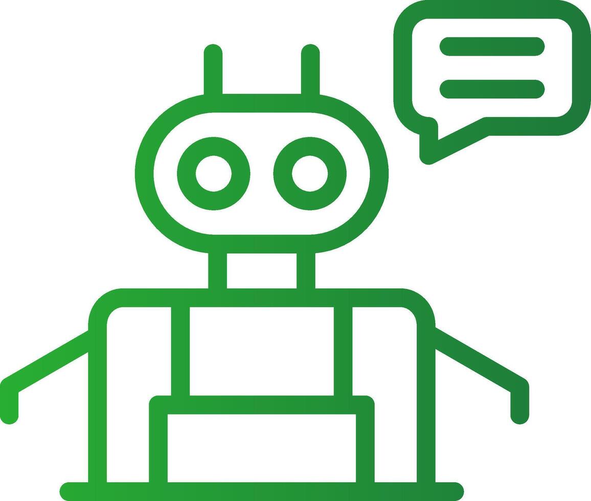 Chatbot Creative Icon Design vector