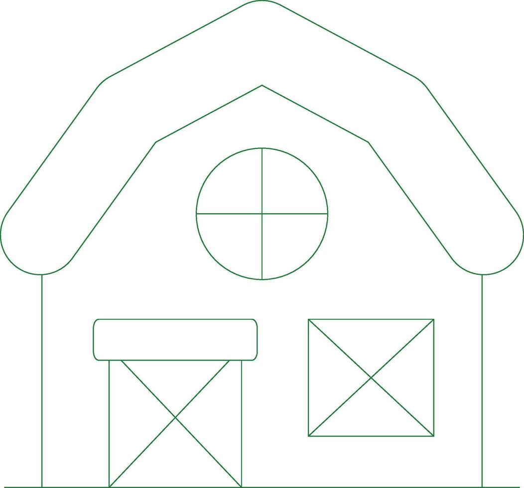 Barn Creative Icon Design vector