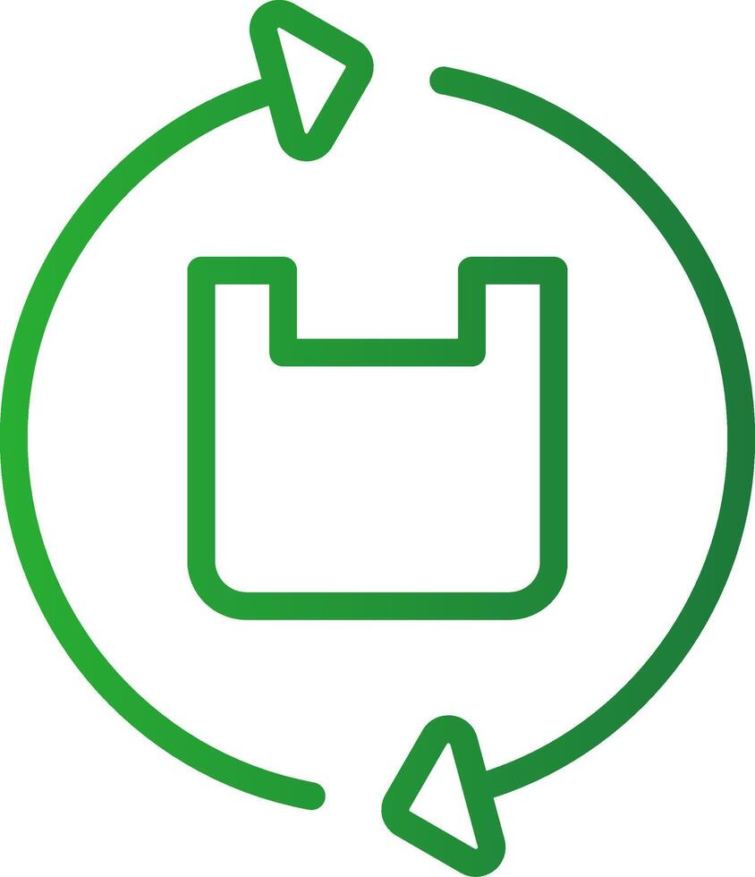 Plastic Recycle Creative Icon Design vector