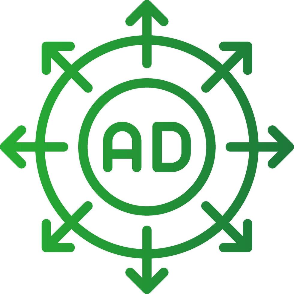 Advertising Submission Creative Icon Design vector