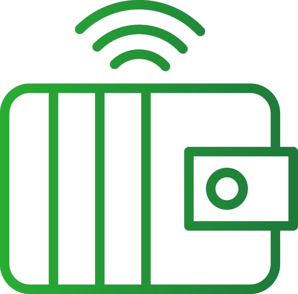 Smart Wallet Creative Icon Design vector