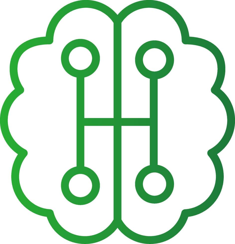 Humanoid Robot Creative Icon Design vector