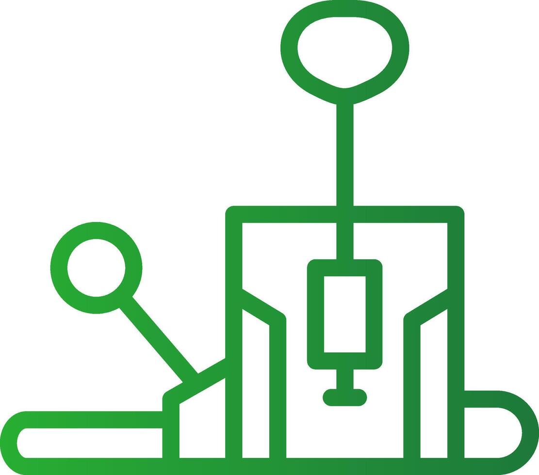 Pilates Chair Creative Icon Design vector