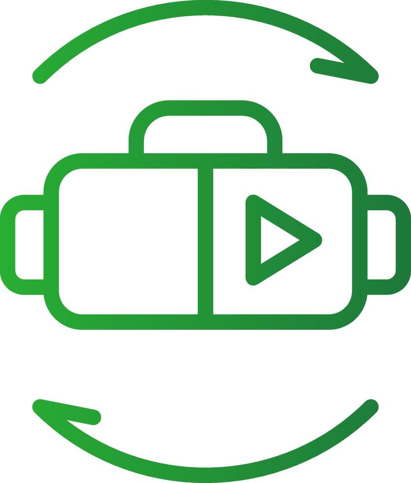 Virtual Reality Creative Icon Design vector