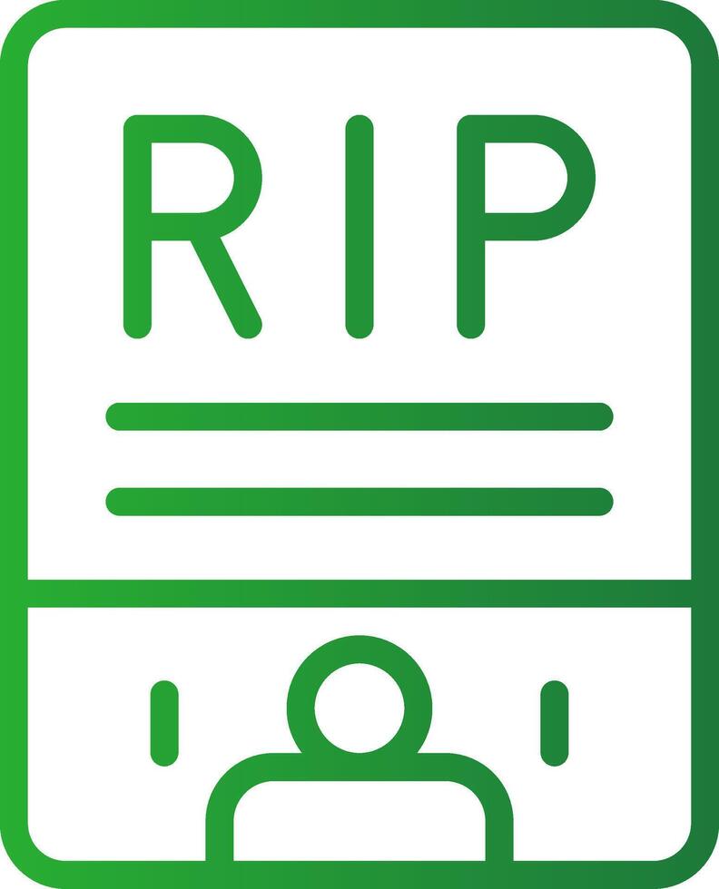 obituario creativo icono diseño vector