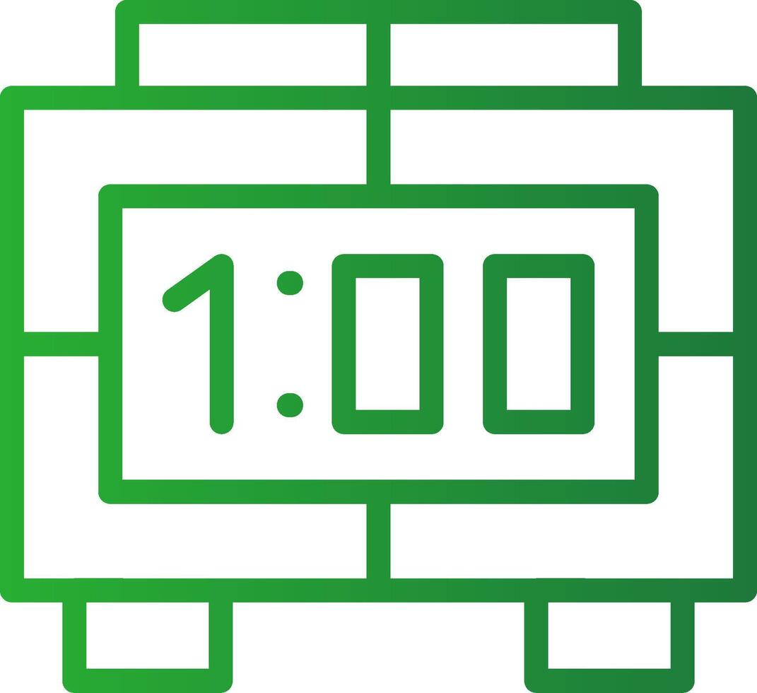 Digital Clock Creative Icon Design vector