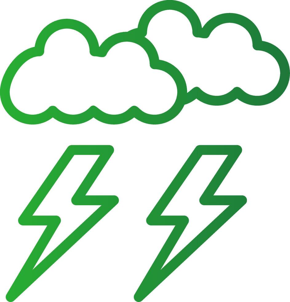 Lightning Creative Icon Design vector