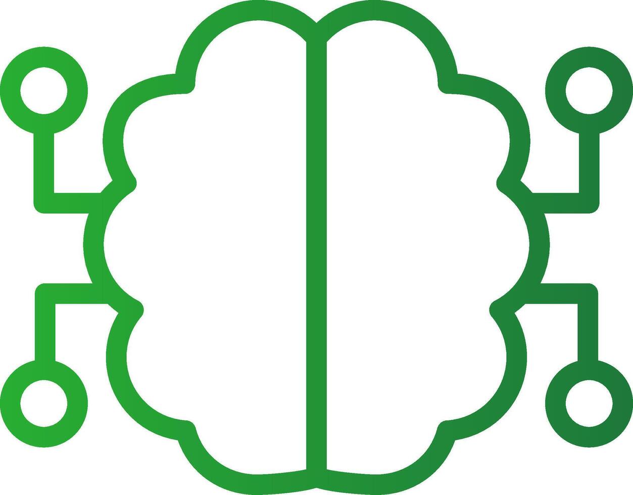 Neurons Circuit Creative Icon Design vector