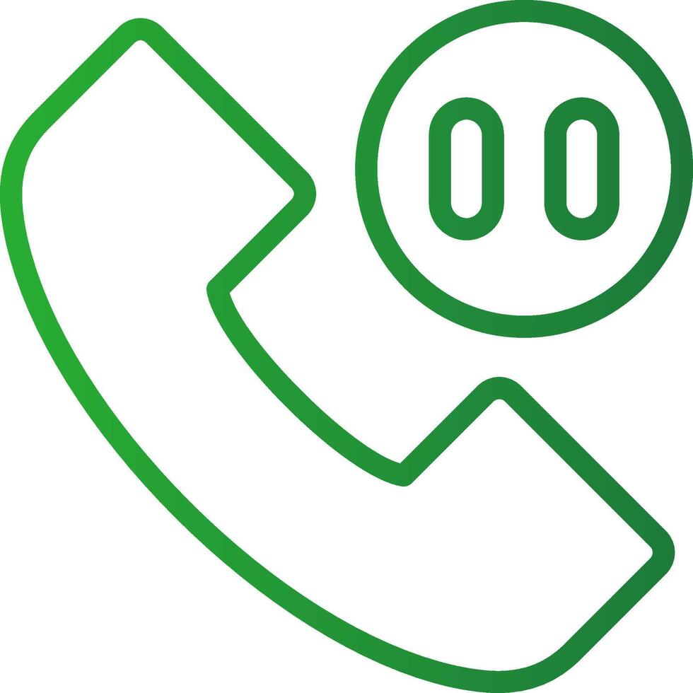 Phone Pause Creative Icon Design vector