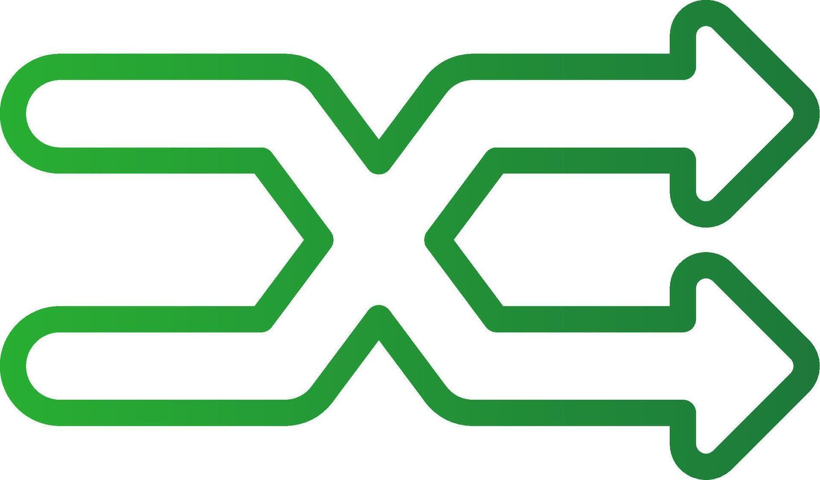 Line Green Gradient Design vector