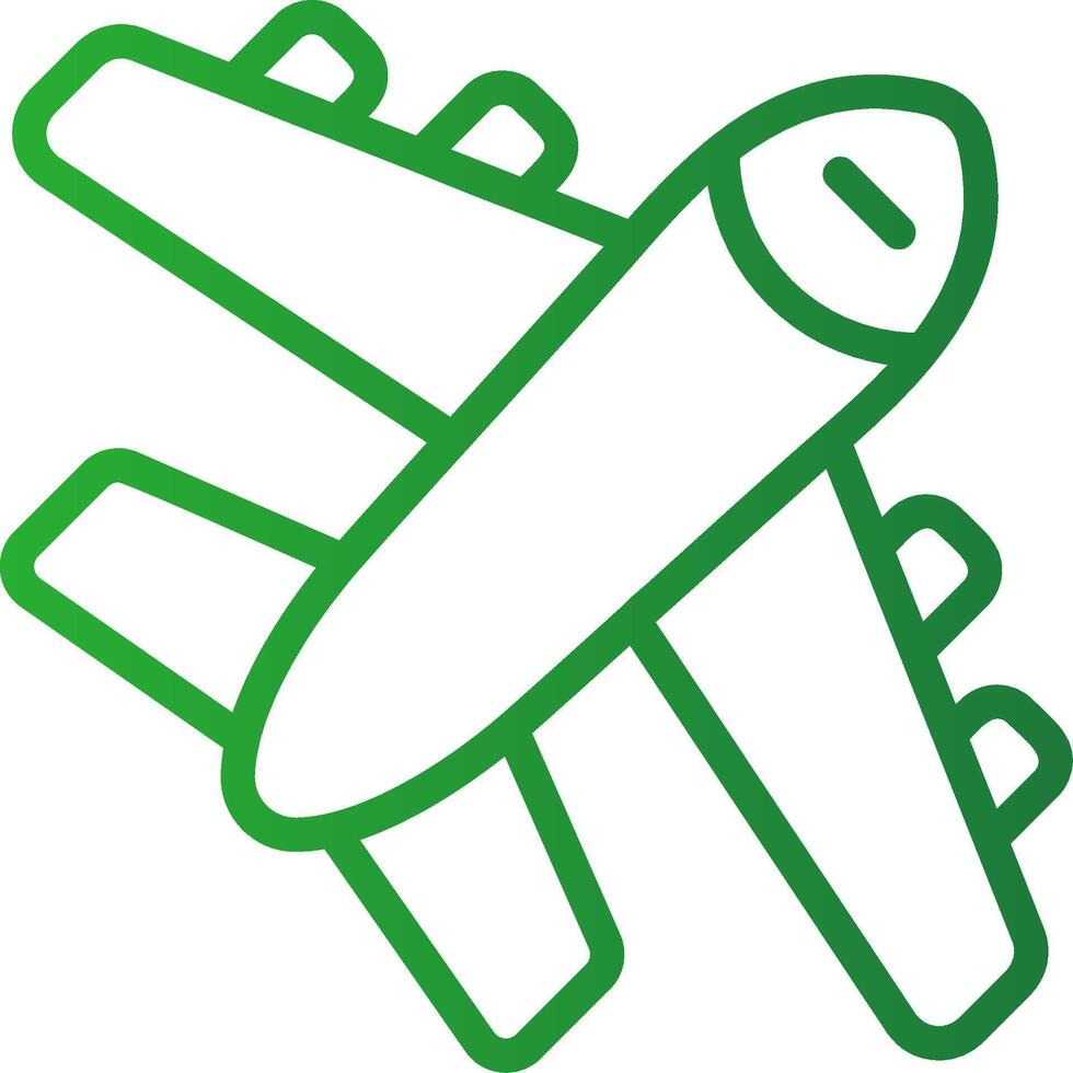 diseño de icono creativo de avión vector