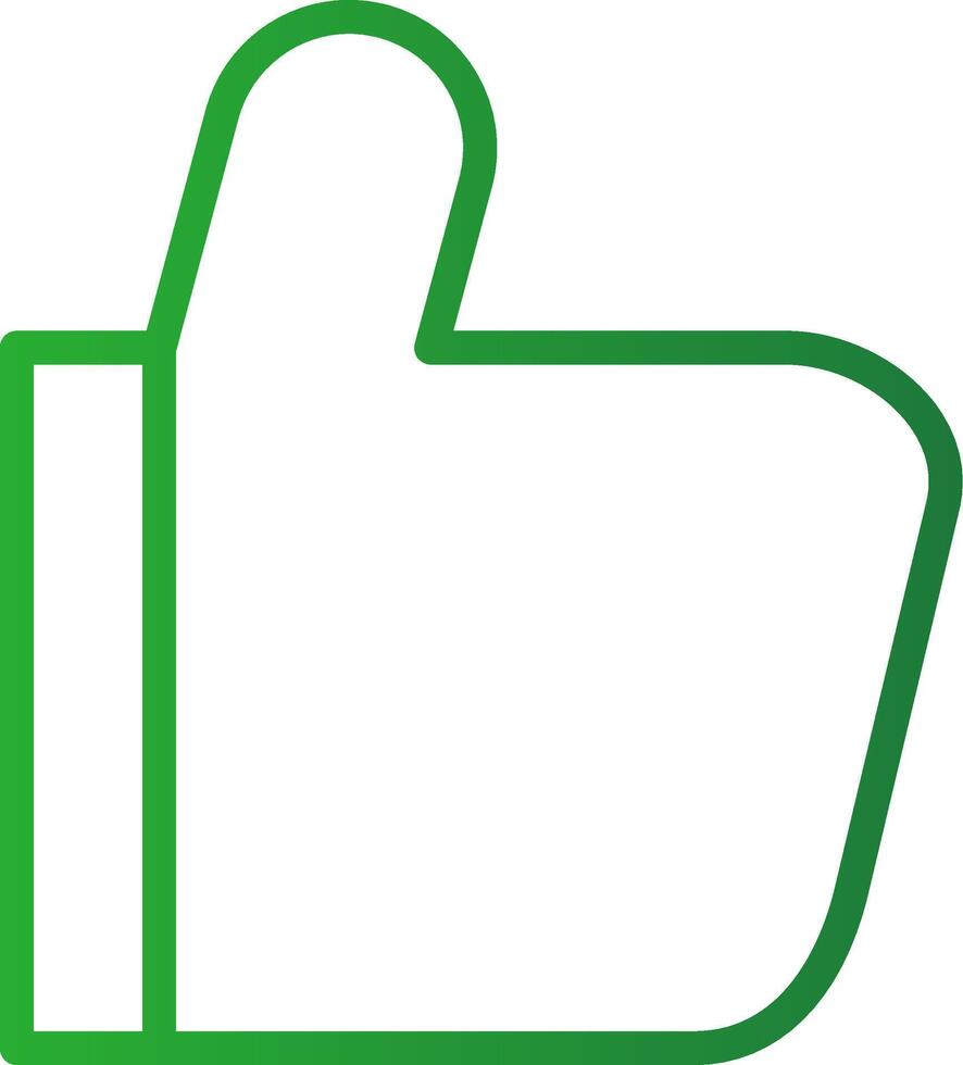 Thumbs-Up Creative Icon Design vector