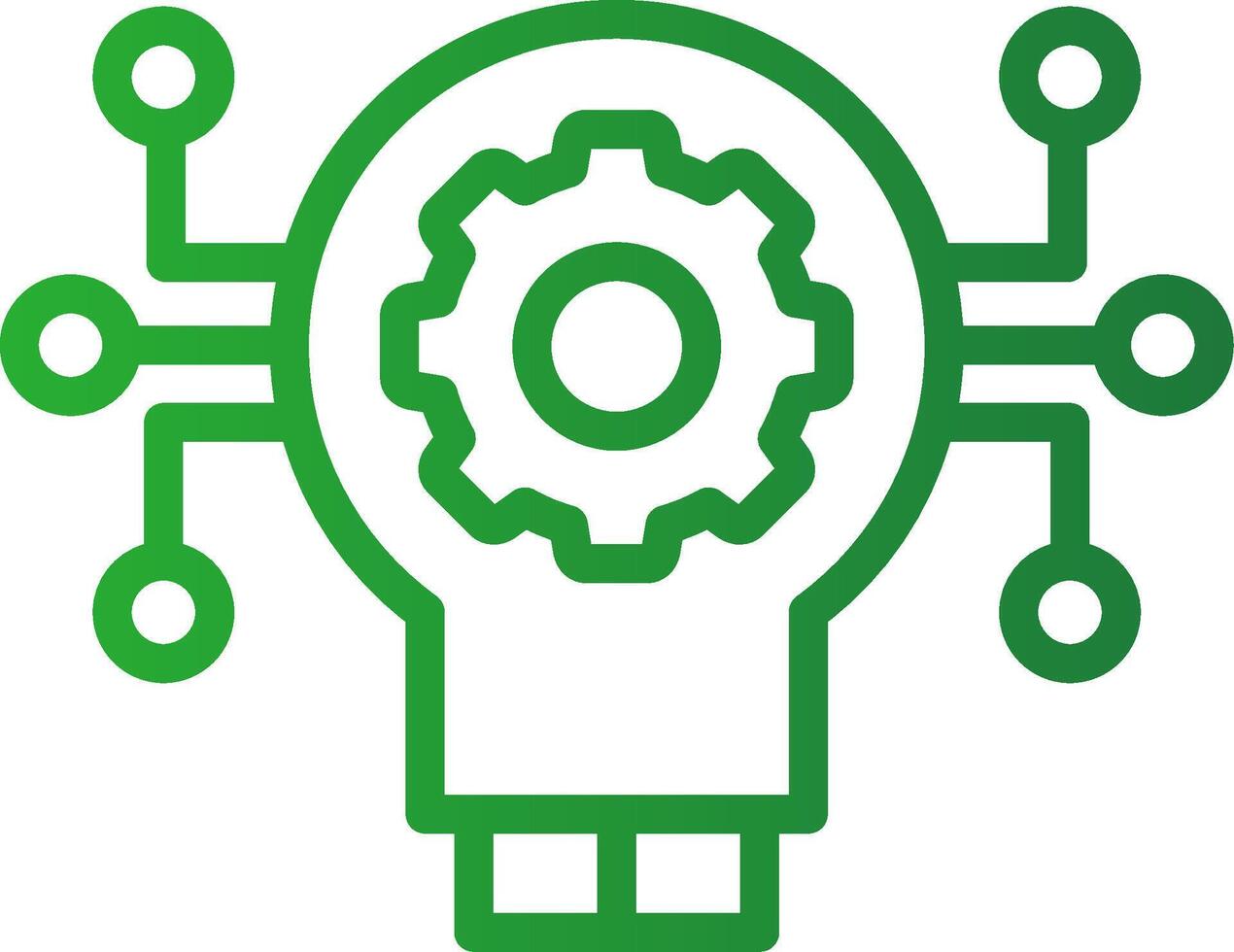Technology Disruption Creative Icon Design vector