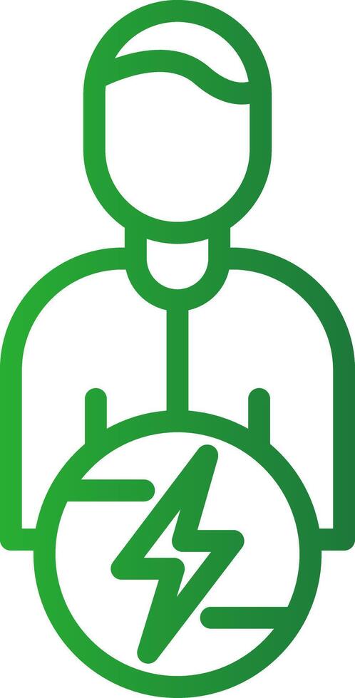 Line Green Gradient Design vector