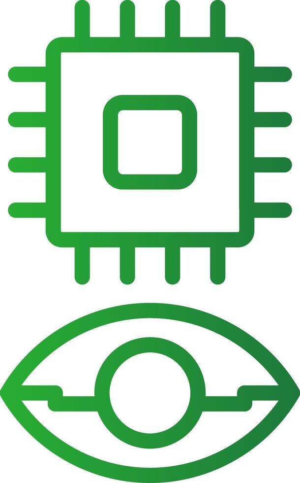 Eye Augmentation Creative Icon Design vector