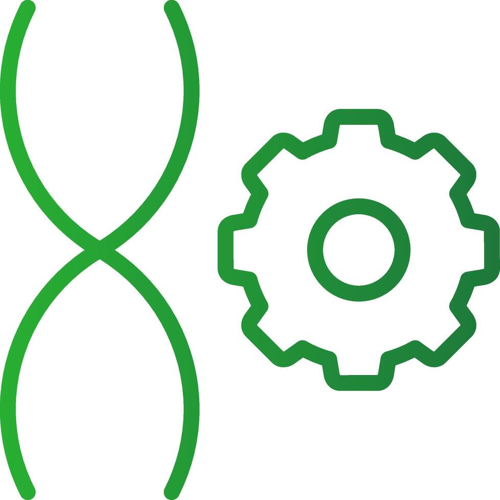 Genetic Engineering Creative Icon Design vector