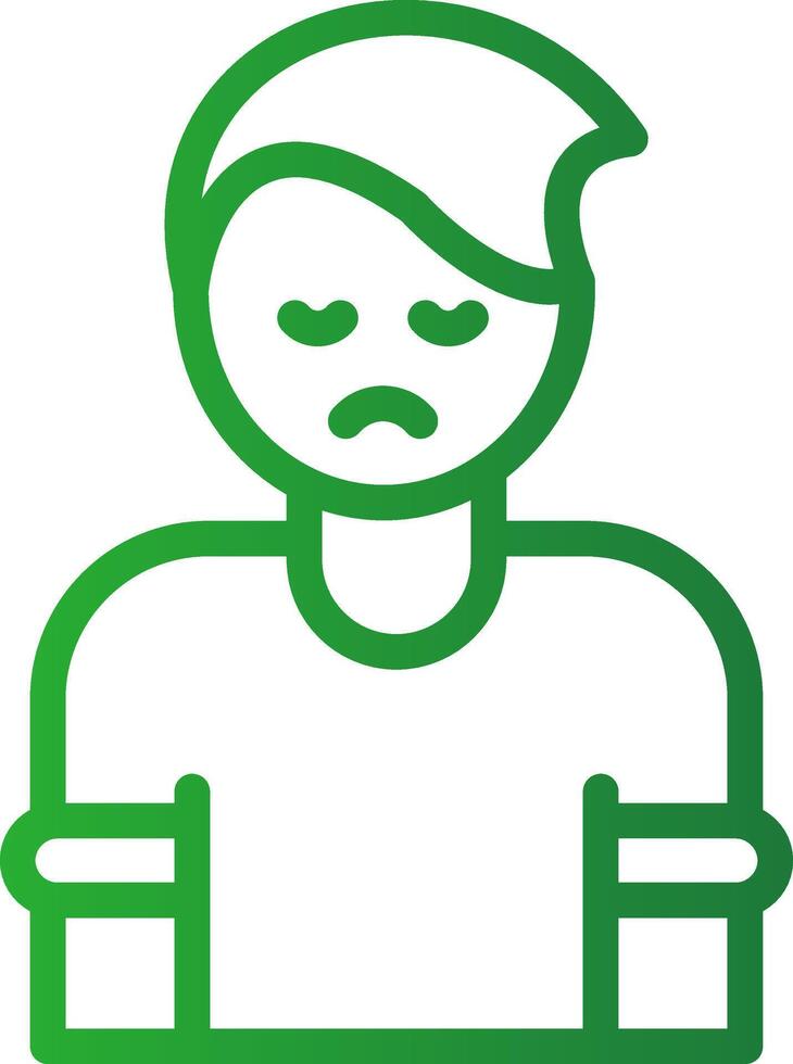 Depression Creative Icon Design vector
